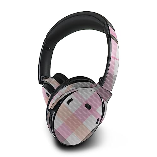Image of MightySkins Carbon Fiber Skin Compatible with Bose QuietComfort 45 Headphones - Plaid | Protective, Durable Textured Carbon Fiber Finish | Easy to Apply, Remove, and Change Styles | Made in The USA