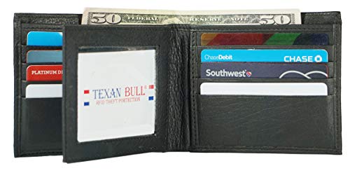 Wallet for Men-Genuine Leather RFID Signal Blocking Bifold MultiCard Wallet Purse2