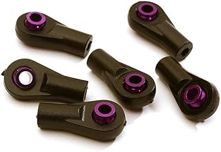 Integy RC Model C28395PURPLE M3 Size Short Ball Ends for Axial & Traxxas Style 3mm Tie Rod Ends & Ball Links