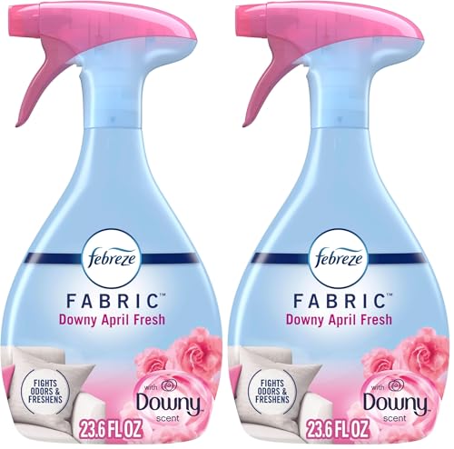 Image of Febreze Fabric Spray Air Freshener, Odor-Fighting Fabric Refresher, Sneaker Balls Alternative, Couch Cleaner, Linen Spray, Multi-Use, Downy April Fresh Scent, 23.6 fl oz (Pack of 2)
