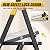 KINGRACK Aluminium 4 Folding Step Ladder for Home & Kitchen, Silver