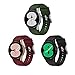 Patrohoo Bands Compatible With Samsung Galaxy Watch 5 and Watch 4 Classic Band 42mm 46mm / 4 40mm 44mm for Men Women. Galaxy Watch 4 Soft Silicone Band for Women.(Army green/Wine red/Black)