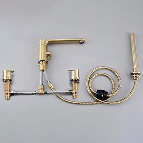 Robinet de baignoire pivotant à grand débit LWX avec bec orientable fluide - 7