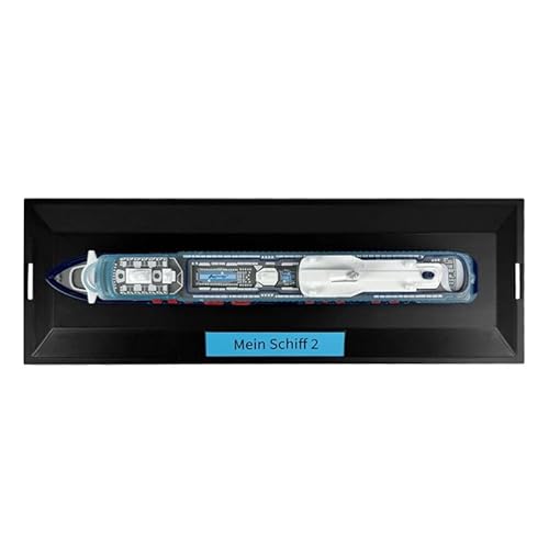 TUI Cruises Schiffsmodell Neue Mein Schiff 2, Blau/Weiß, 295 x 95 x 10 mm