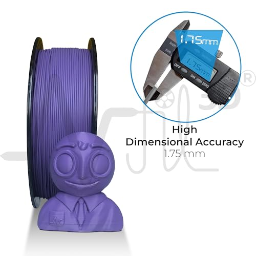 Image of NFIL3D 1KG Net Turbo Finish PLA+ Purple 3D Printer Filament | Filaments for 3D Printer| 1.75mm| Accuracy + /- 0.015mm | 1000g 3D Filament, 250g Spool, 350g Packaging Weight (Total Weight 1.6KG)