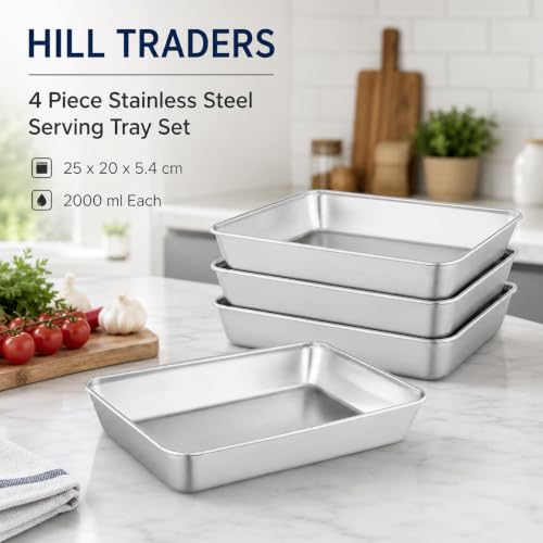 Image of Large Stainless Steel Food Containers Rectangle Food Storage Box Leak Proof Plastic Lid Airtight Meat Storage Container for Fridge Kitchen (4)