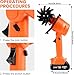 WUDLEP Electric Garden Rotavator, Cordless Tiller Cultivator with 2 X 1500mah Battery and Charger, 10cm Tilling Width and 10cm Working Depth, Lightweight Soil Tiller for Soil Cultivation