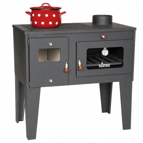 Kaminofen mit Backfach und Herdplatte 93894 7,5 kW Kamin...