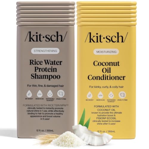 Kitsch Rice Water Shampoo & Coconut Oil Conditioner Set 12 oz image 5