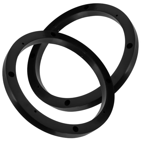 Healifty 1pair Car Speaker Spacer Ring Durable Plastic Speaker Adapter for Enhanced Audio Quality Easy Installation Compatible Various Car Models