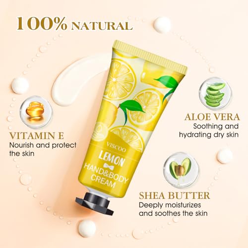 VISCOO 252 Pack Hand Cream Gifts Set for Women, Teacher Appreciation Gift, Nurses Week Gift, Bulk , Moisturizing Mini Hand Lotion Travel Size for Dry Cracked Hands