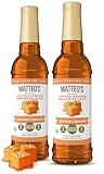 Matteo's Barista Style Sugar Free Coffee Syrup - Salted Caramel, No Calorie Keto Friendly Coffee Syrups & Flavors, Delicious Flavored Coffee Syrup, Syrups For Coffee Drinks at Home & Work 25.4 Oz 2 Pk