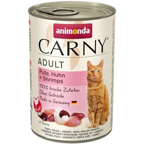 Produktbild von Animonda Carny Adult Katzenfutter Pute, Huhn & Shrimps - 6 x 400 g