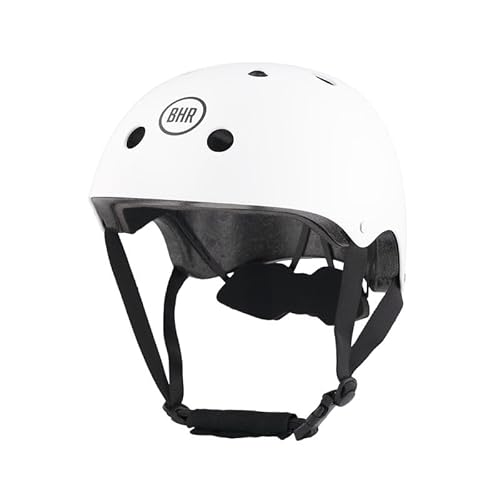 Bhr Casco Urban 837 Per Monopattino, Scooter Elettrici E Città - Omologato Ce Per Ragazzi E Adulti - Per Bicicletta, Mtb, Bmx, Skateboard, Pattinaggio - Bianco Opaco, M - 2