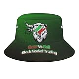 Bear Vs Bull Stock Market Trading Sun Hats Boonie Hat Bucket Hat Outdoor Hats Packable Lightweight Men Women Wide Brim Fishing Hiking