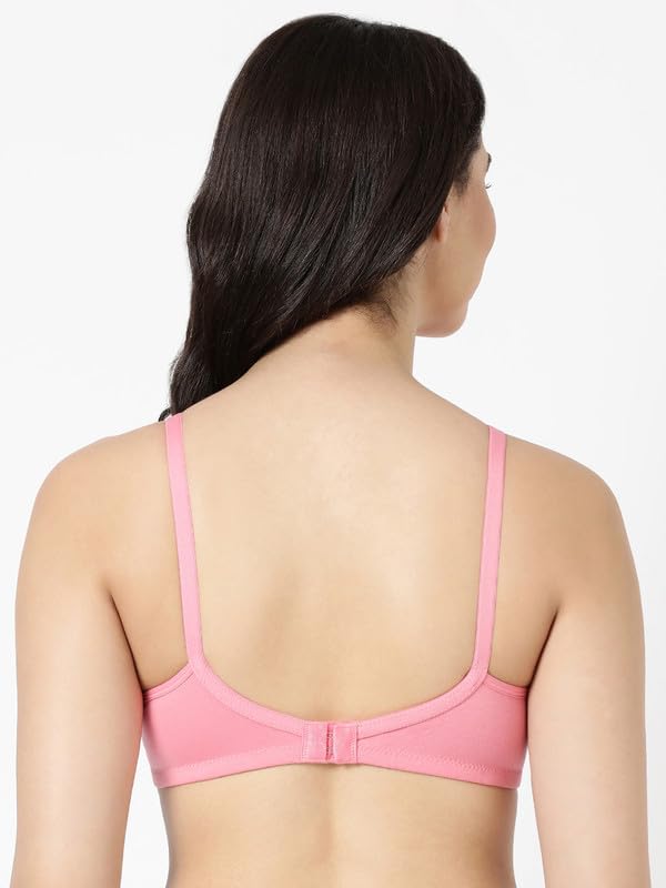 Image of BLOSSOM Women's Everyday T-Shirt Bra with Molded Cups,Non Padded and Non Wired,Cotton-Polyester Fabric -Perfect for Uniforms and Casual Wears Lara