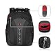 WENGER Legacy Laptop-Rucksack, Notebook bis 16 Zoll, 24 l, Damen Herren, Business Uni Schule Reisen, Schwarz/Grau, 600631