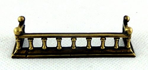 Melody Jane Dolls Houses House Miniature Accessory Antique Brass Fireplace Fender 1:12 Scale image 5
