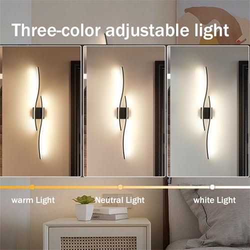 Iluminación de pared LED para pasillo y escalera dorada 3