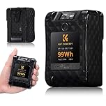 K&F CONCEPT V Mount Battery 99Wh (6700mAh) Mini V-Mount Battery with PD 65W Charging & OLED Display, 2xD-TAP/USB-C/USB-A/BP Output for BMPCC 4K 6K Camcorders Sony Canon Cameras