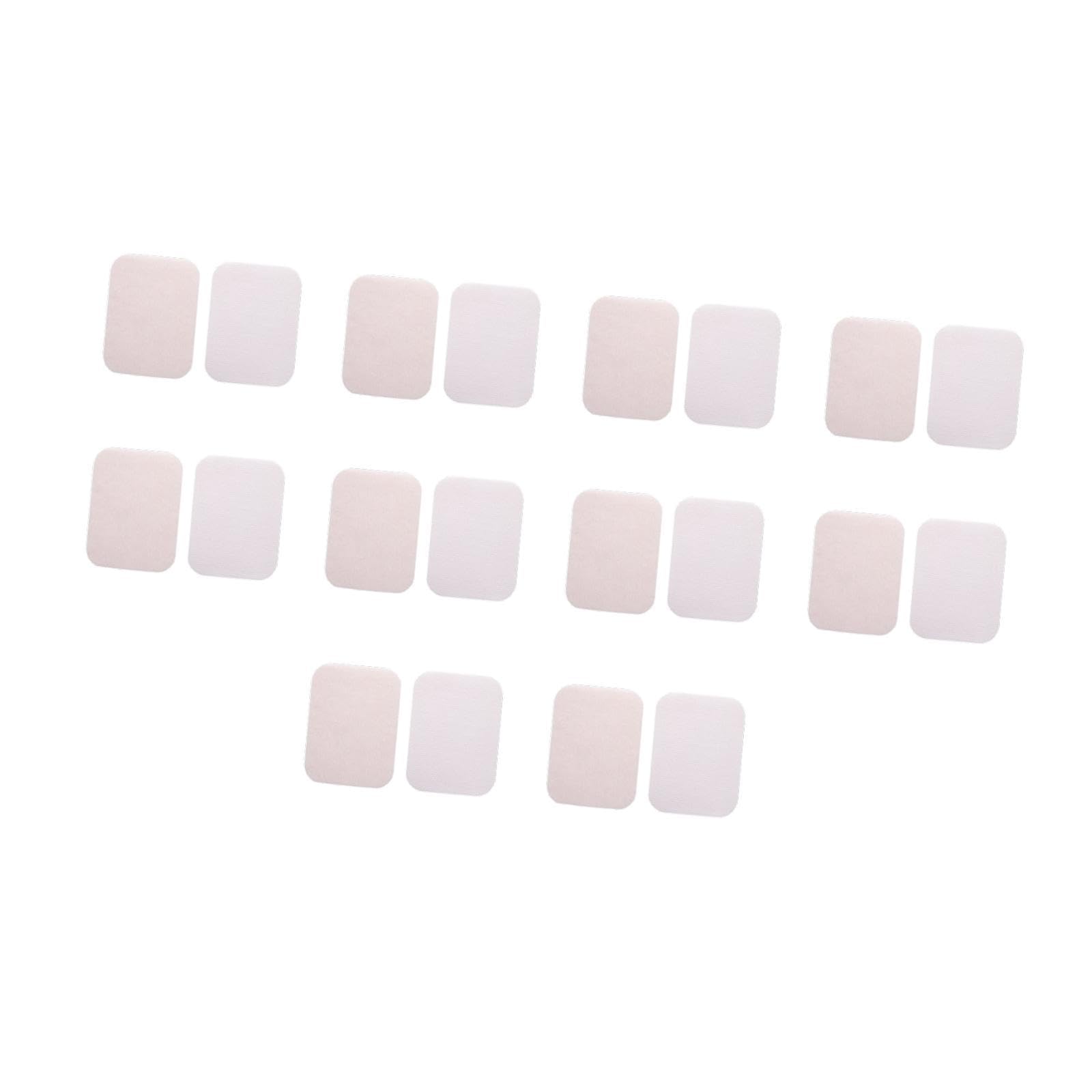 Colaxi 10Pcs Hook and Loop Fastener Strips with Sticky Hook and Loop Tape to Prevent Sliding Double Sided Tape for Clothing Office, Pink