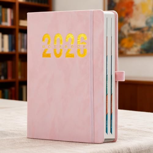 Agenda A5 2026 avec couverture imperméable de qualité supérieure