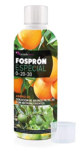 Probelte Jardín Fertilizante Engorde Frutos Fosprón Especial Abono PK 20-30 con Micronutrientes 500 CC