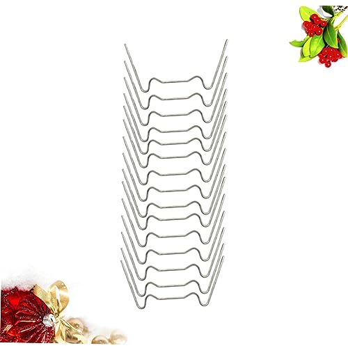 Clavos para jardín en forma de W YARNOW, 100 piezas, acero inoxidable para anclaje miniatura 6