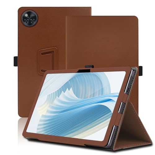 Coque tablette DOOGEE U11 11 pouces housse antichoc marron et support