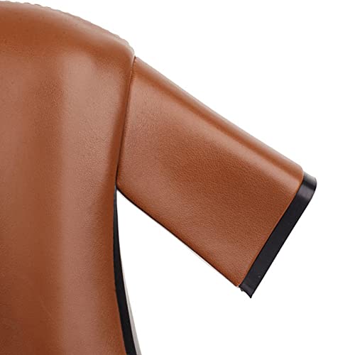 Cuissardes avec talons épais de 7,5 cm et tige extensible - 4