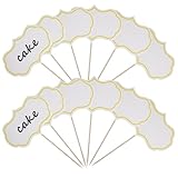 DXGSHSA 50 Pieces Cheese Markers for Charcuterie Board Buffet, Food Labels Tags Blank Party Buffet, Toothpick Flags Appetizer Signs, Chalkboard Cupcake Toppers Picks for Wedding Birthday Party Decor