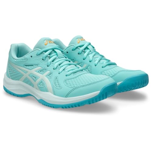 ASICS Women's Upcourt 6 Indoor Sport Shoes, 9, Illuminate Mint/Soothing SEA