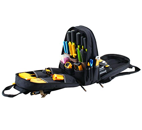 CLC Work Gear 1134 Carpenter's Tool Backpack, 44 Pockets, Padded Back Support, Black by Custom Leathercraft - Used condition - Image 3