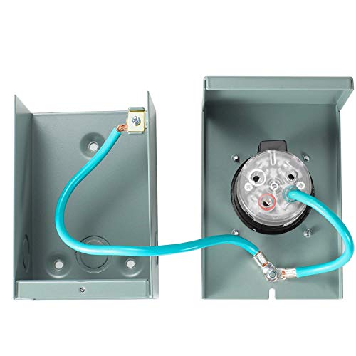 30 Amp Generator Power Inlet Box, NEMA L1430P Power Inlet Box for 4