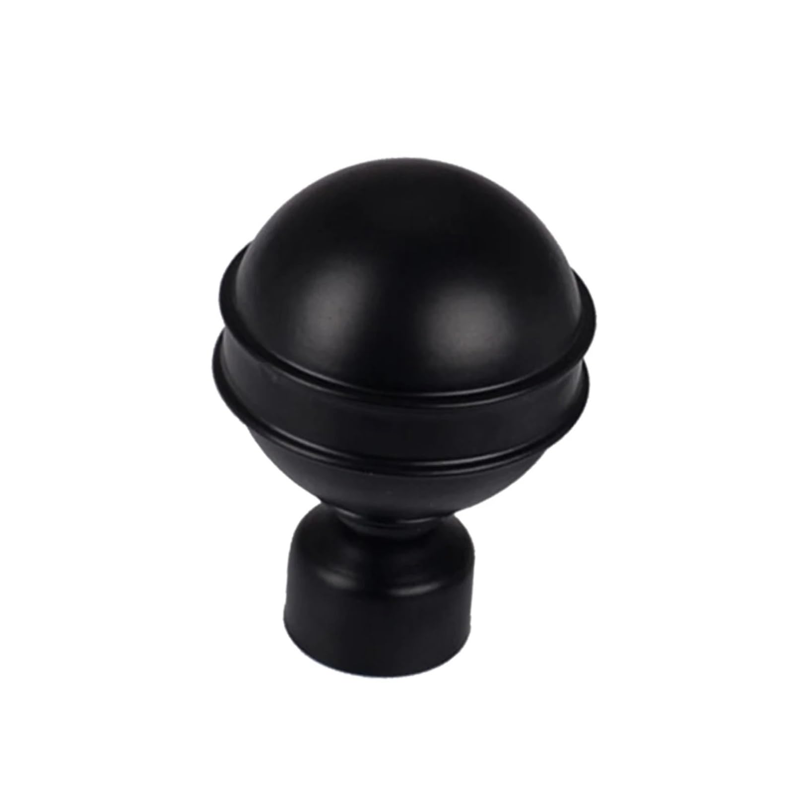 Końcówka karnisza, Zakończenia karniszy Zestaw osłon na słupki 8 mm, 4 sztuki w kolorze białym i czarnym, różnych rozmiarach(Black G)