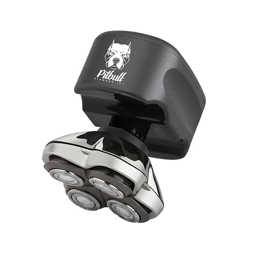 Skull Shaver Pitbull Diamond Jet – Cordless Electric Head Shaver with Turbo Mode, Wet & Dry Use, PRO Blades, Travel Case & Baby Beast Trimmer 3SUM – Premium Gift for Men