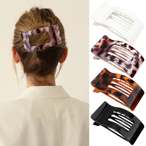 50% Off Velscrun Flat Hair Clips for Women - Strong Hold Matte Design