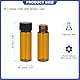 PATIKIL 4ml Bernstein-Glasfläschchen, 28er-Pack Probefläschchen mit Schraubverschluss Reagenzglasflasche auslaufsicher für flüssige Proben im Labor zur Lagerung