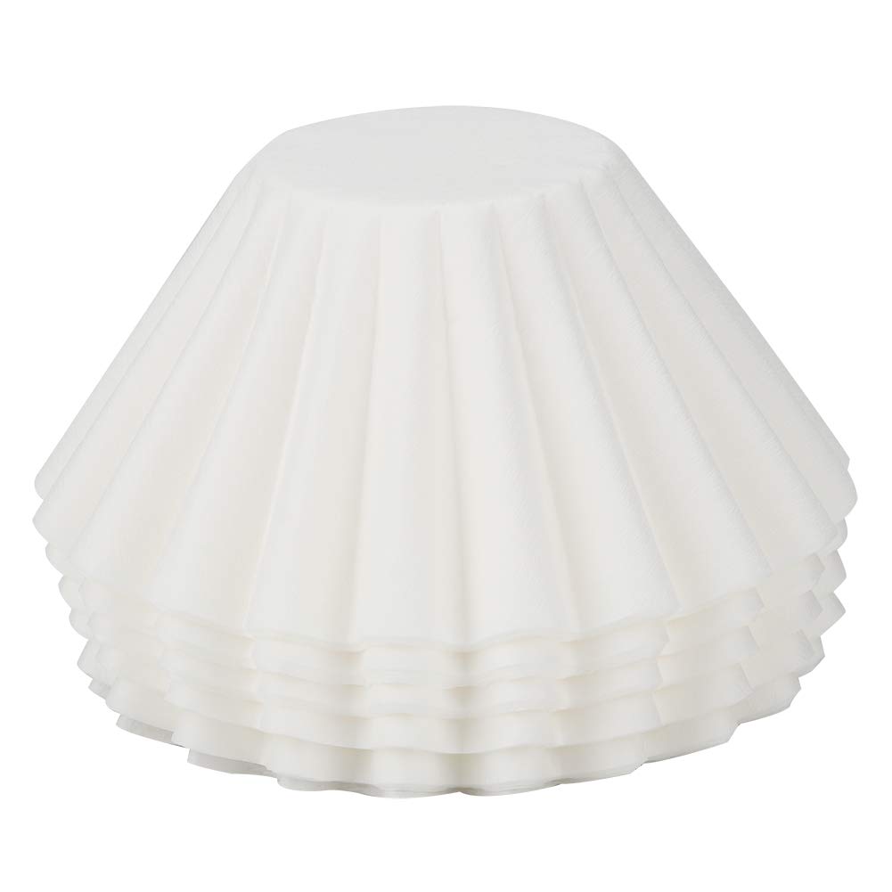KIMISS 50Pcs Wavy Coffee Filter Paper - Replacement for Cake Cup Coffee Brewing