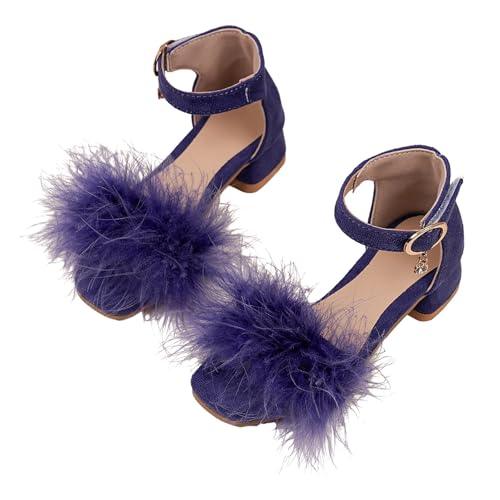 IWIHMIV Little Girls Sandals Girls Low Heels Sandals Open Toe Breathable Princess Summer Lightweight Soft Sole Sandals2