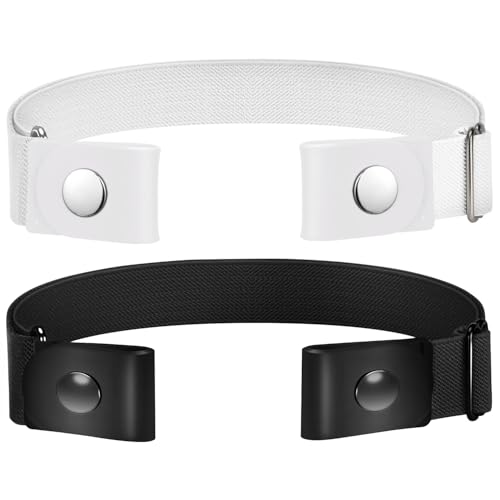 Image of TOURZOO Belts for Women /Men Buckle Free Elastic Belt Invisible No Buckle Stretch Waist Belt For Jean Pants,Dresses,No Bulge