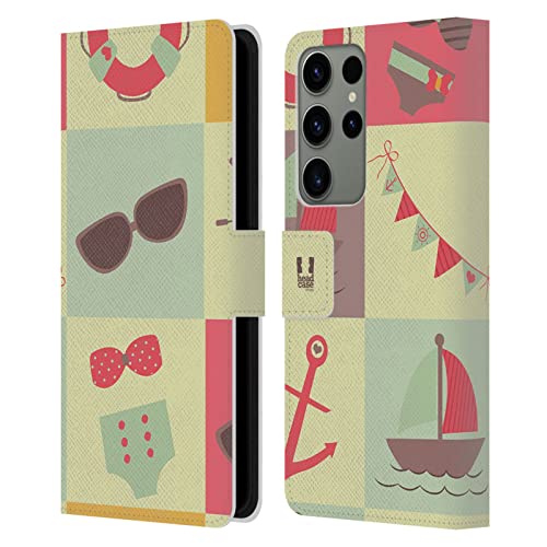Housse portefeuille Galaxy S23 Ultra cuir premium au design artistique