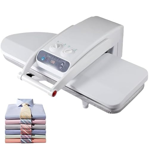 ZenSeFarin Pressa a Vapore Intelligente,Grande pressa in Ferro a Vapore Vestiti,Macchina Pressione Calore Camicie T,impostazioni Tessuto Multipli,per Casa,Camicie,Abbigliamento 1800W-withoutbracket