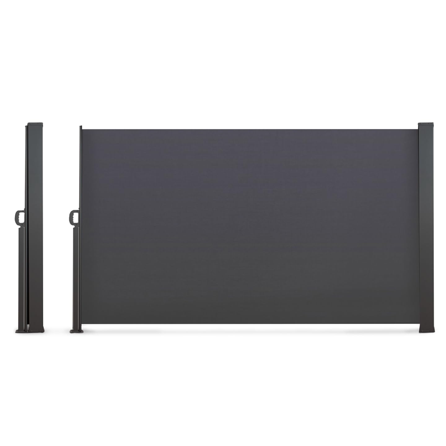 IDMarket - Tenda Laterale Retrattile Esterna 180 x 500 CM Grigio Antracite