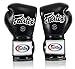 Fairtex Muay Thai Boxing Gloves BGV9 - Heavy Hitter Mexican Style Training & Sparring Gloves for Kick Boxing MMA K1 (Black, 10 oz)