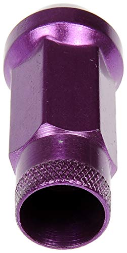 Tuerca de rueda cromada morada Dorman 713-685J para llantas de coches compatibles 5