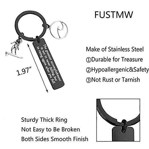 FUSTMW Surfer Gifts Surfing Keychain Inspirational Surfing Lover Gift Ocean Waves Charm2