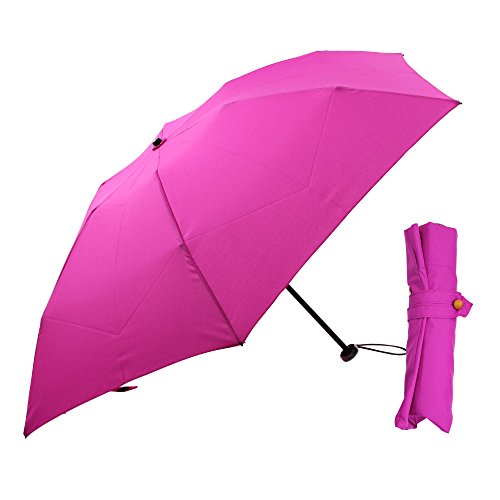 【One's Plus】折りたたみ雨傘 日本の伝統色シリーズ (牡丹色（ぼたんいろ）)