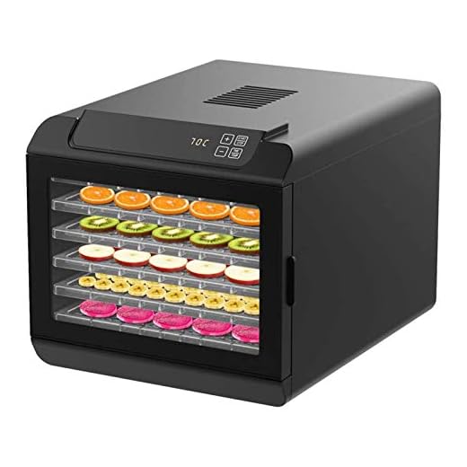 HHWKSJ Food Dehydrator Machine - Easy Setup, Digital Adjustable Timer, Temperature Control | Keep Warm Function | Dryer for Jerky, Herb, Meat, Beef, Fruit and to Dry Vegetables | Over Heat Protection