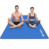 RYTMAT Yogamatte XXL Breit 200x120cm 10mm Dicke NBR Sportmatte Fitnessmatte Rutschfest Gymnastikmatte Groß für Pilates Gym Training